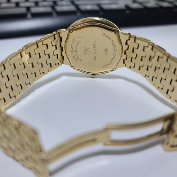 Raymond Weil Fidelio 4802 18k Gold Plated Quartz Watch - Picture 3 of 6
